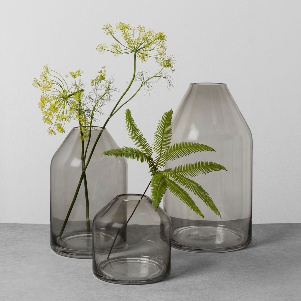 Smoke Glass Jug Vase - Hearth & Hand with Magnolia